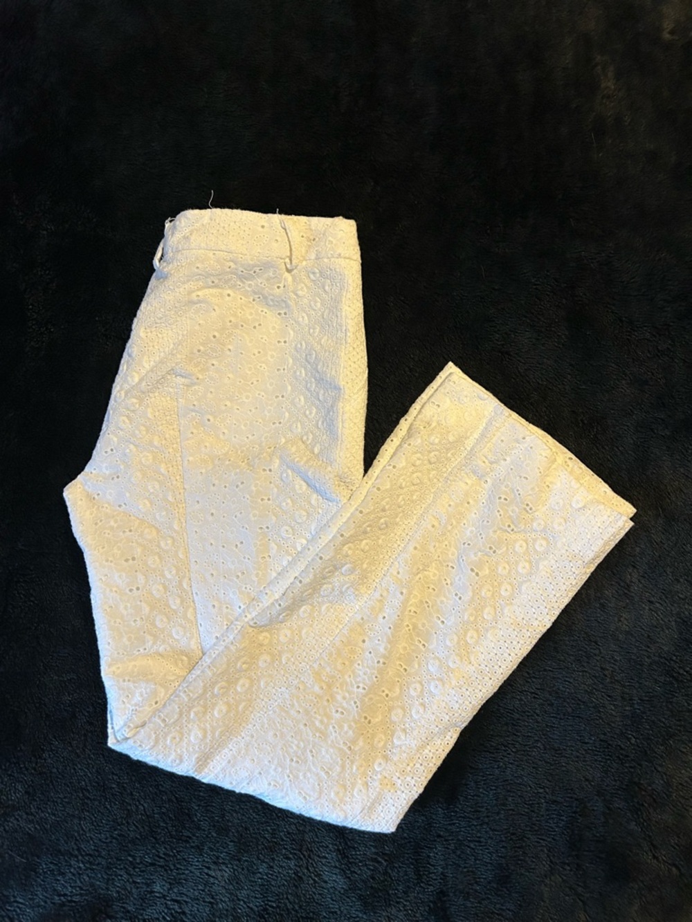 White Eyelet Dress pants